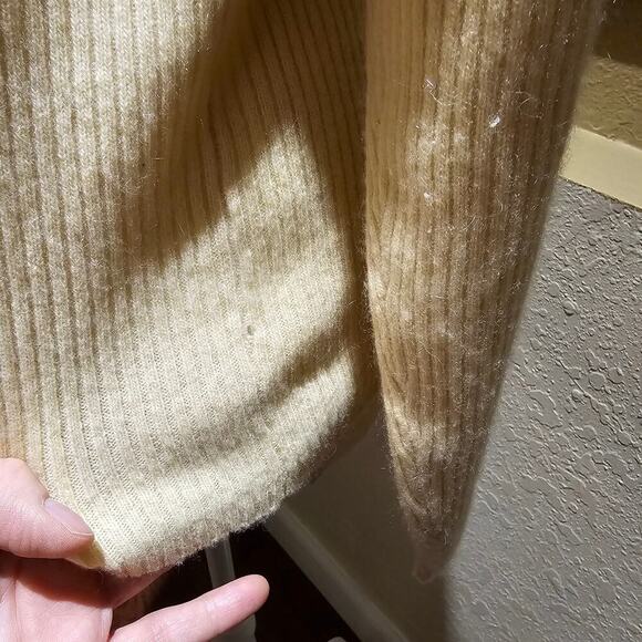 J.Crew 100% Ribbed Cashmere Sweater L Cabincore Soft Surrounding Nostalgic - Picture 13 of 16